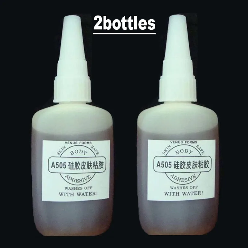 2bottles A505 Adhesive Glue Water Stick To Skin Special For Cross Dress