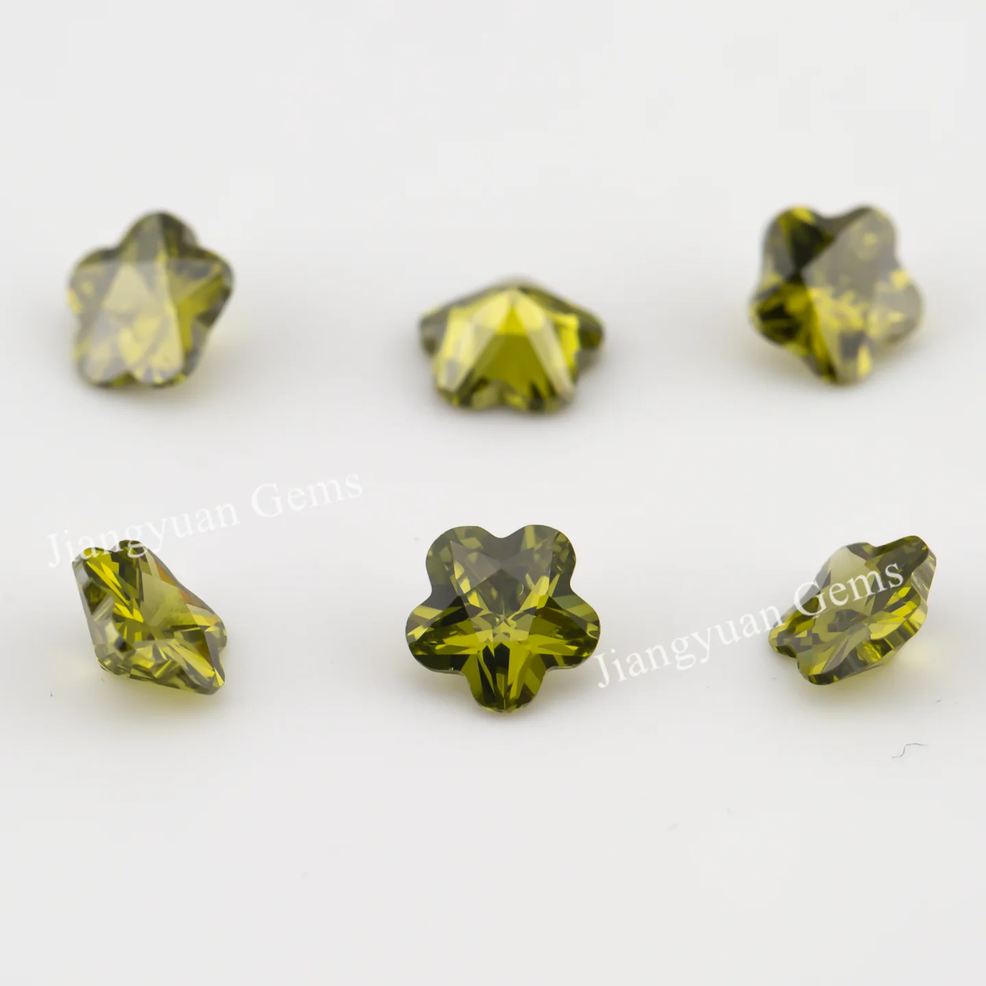 Größe 3x3mm ~ 10x10mm 5A Zirkon Blumenform Verschiedene Farben Zirkonia Stein Lose CZ Synthetischer Edelstein für die Schmuckherstellung – Detail 22
