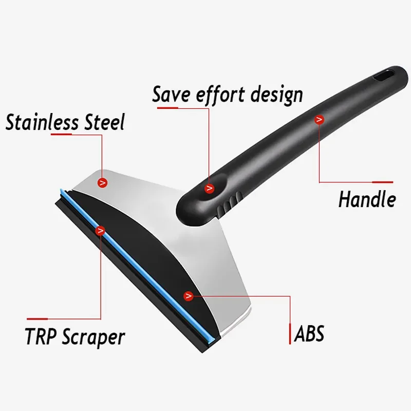 Universal Portable Car Snow Ice Shovel Stainless Steel Ice Snow Brush Automobile Remove Winter Cleaning Scraping Tools