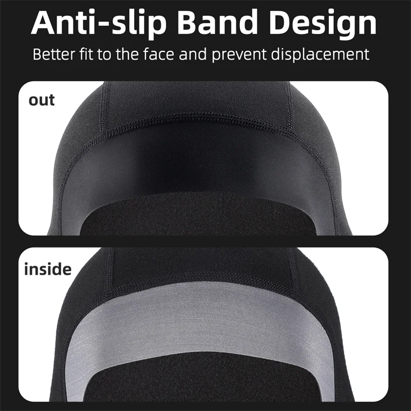 WEST BIKING Winter Fleece Balaclava for Cycling and Running Non-Slip Sport Caps Ear Neck Protection Windproof Thermal Sport Gear 2