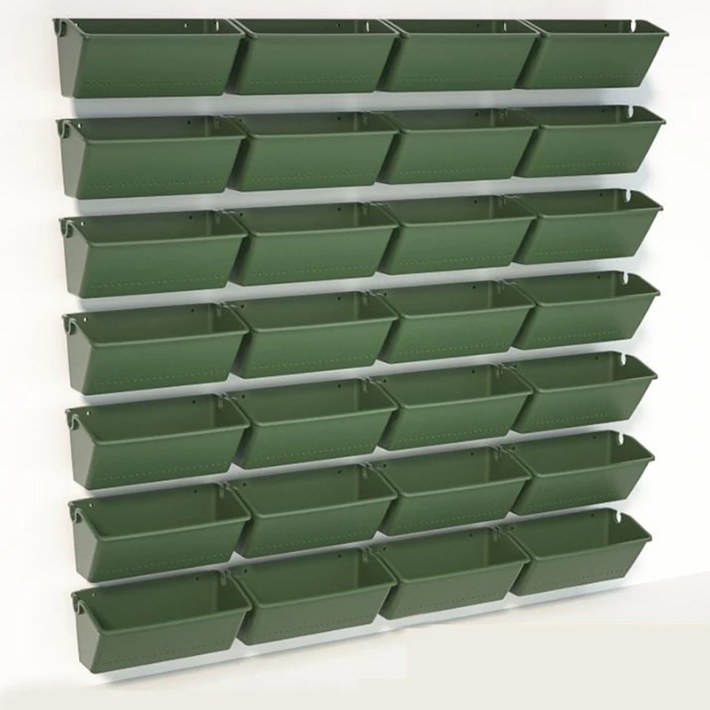 Garden Outdoor Plant Wall Flower Pot Container Wall Hanging Vertical Green 4