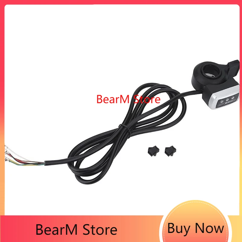 

36v E-Bike Twist Throttle Handlebar Speed Controller 6 Wires Thumb on Left/Right for E-Bike Electric Bicycle for 22.5Mm