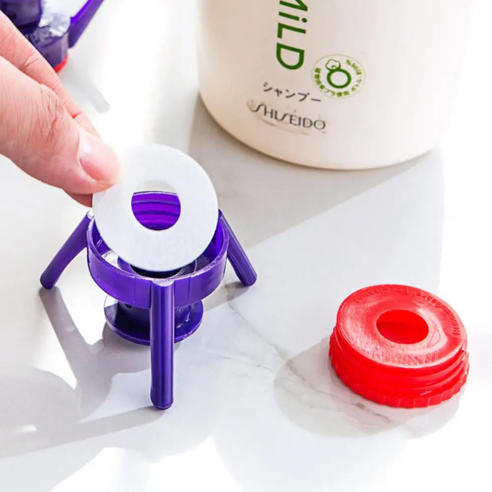 6/3PCS Inverted Bottle 3 Sizes Leak-proof Kitchen Seasoning Bottle Bathroom Shower Gel Shampoo Upside Down Stand Cover