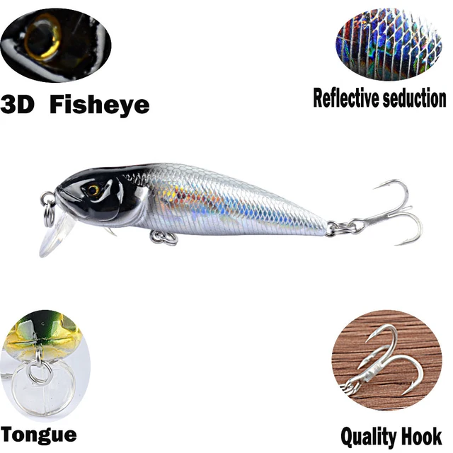 1pcs Catfish Type Lure Bait Beach Fishing Plastic Hard Bait Floating Mino  8g/7.1cm False Bait White Bar Horse Mouth All - Fishing Lures - AliExpress