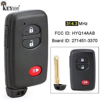 Keyforkess 314.3MHz ID scheda: 27145-3370 ID FCC: HYQ14AAB Smart Card telecomando portachiavi per Toyota Rav4 Land Cruiser 4Runner 2008-2018