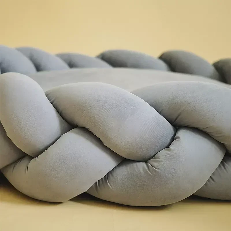 45-60cm Twist Shape Mat Luxury Dog Bed With Removable Cover Dog Cat Cushion Bed