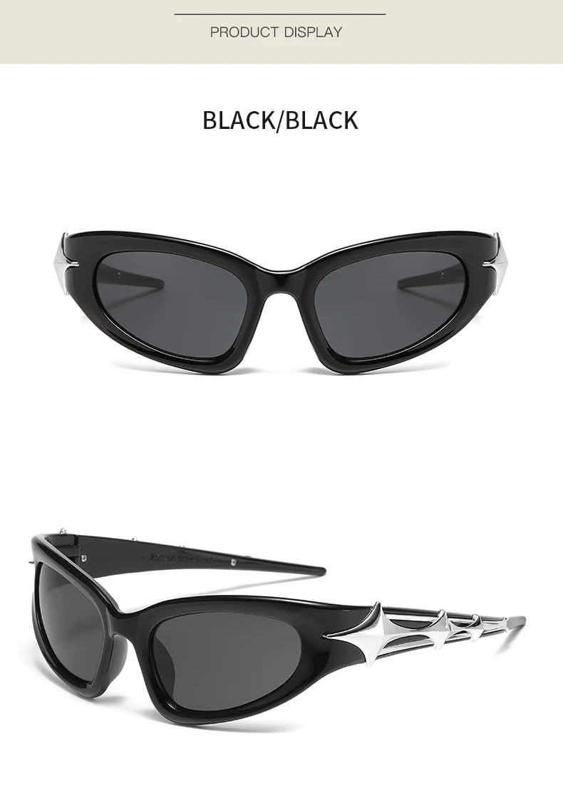 Schutzbrille Y2k Mode Punk Sport Sonnenbrille für Männer Frauen Luxus Marke Designer Sonnenbrille Männer Vintage Shades UV400 – Detail 10