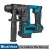 Brushless Electric Hammer Drill 4800ipm Rechargeable Cordless Rotary Hammer Drilling and Chiseling Tool for Makita 18V Battery 1