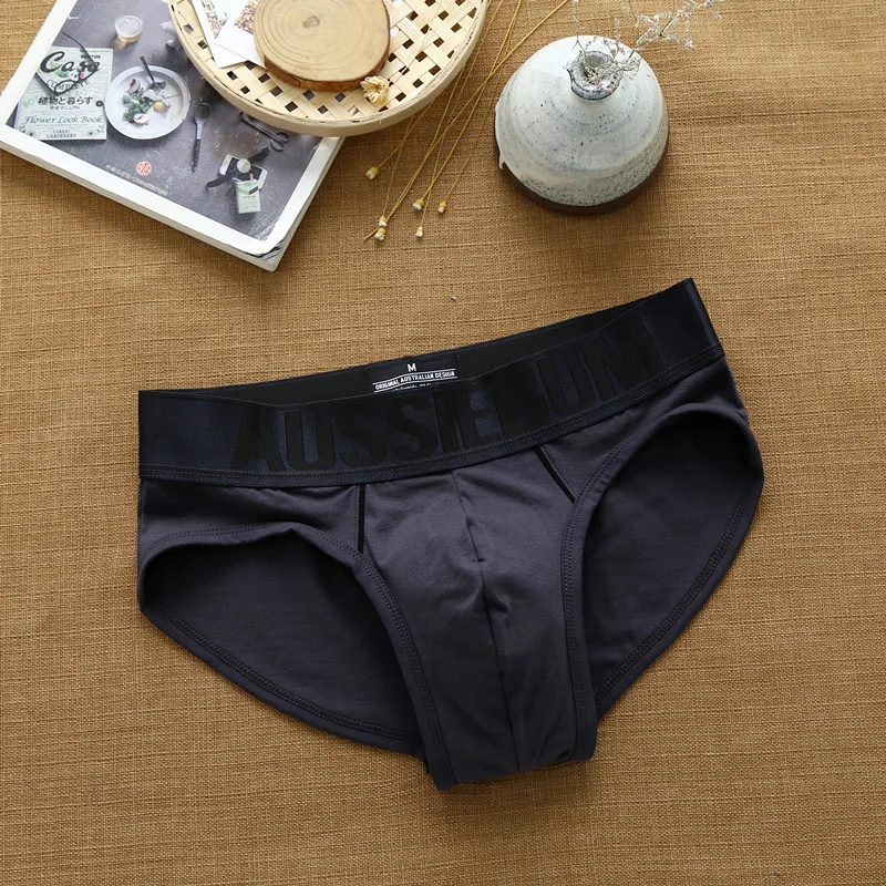 Wholesale men's briefs, low waist breathable elastic three-dimensional bag, close-fitting and comfortable pure cotton AU3-M200 3