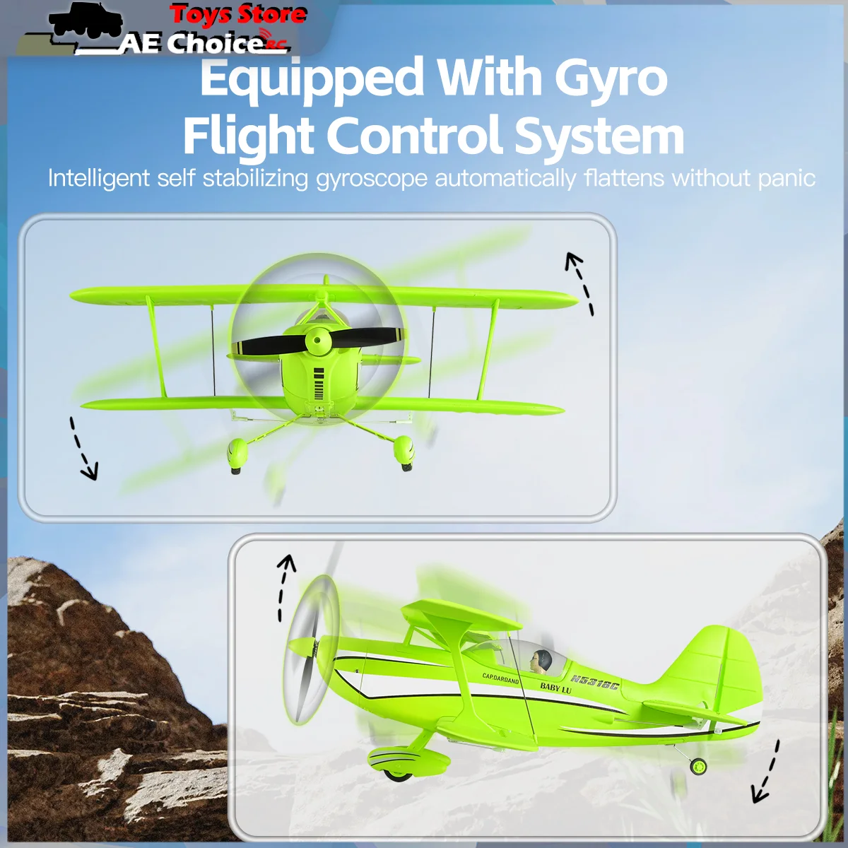 새로운 WLtoys A310 RC 항공기 2.4GHz 브러시리스 모터 3D6G 자이로스코프 듀얼 날개 4채널 비행기 장난감 (남아용 어린이 선물)