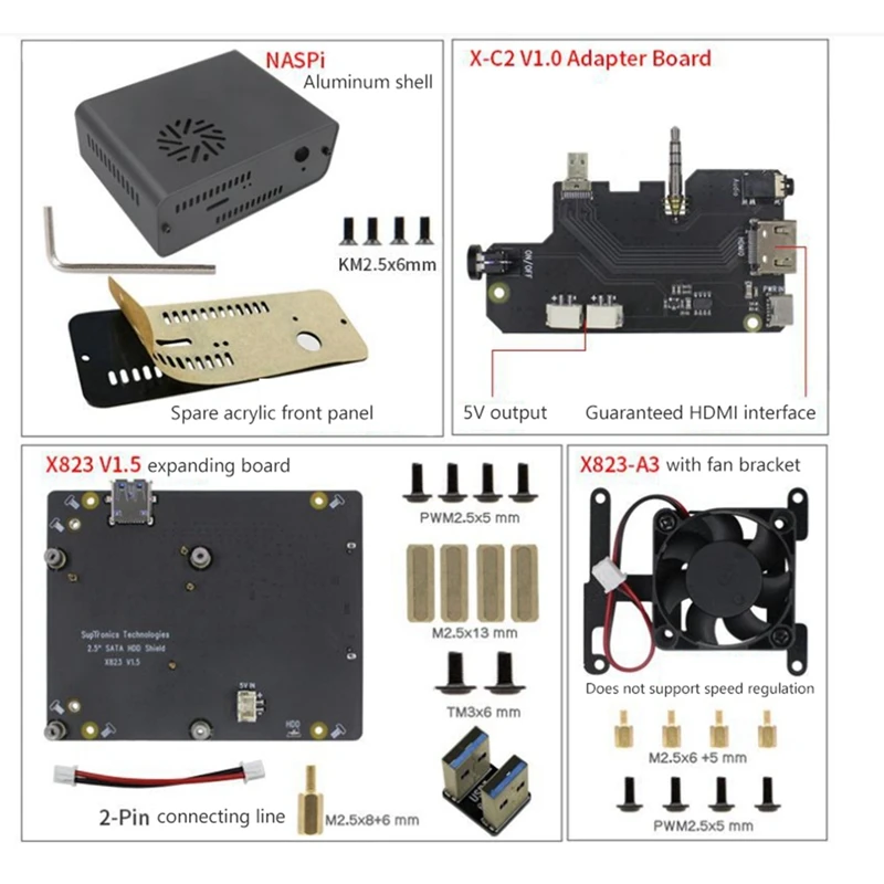 Naspi LITE SSD ̽ 丮 ŰƮ, 2.5 SATA HDD, SSD NAS ̽,   4B , 9.8mm β HDD, SSD