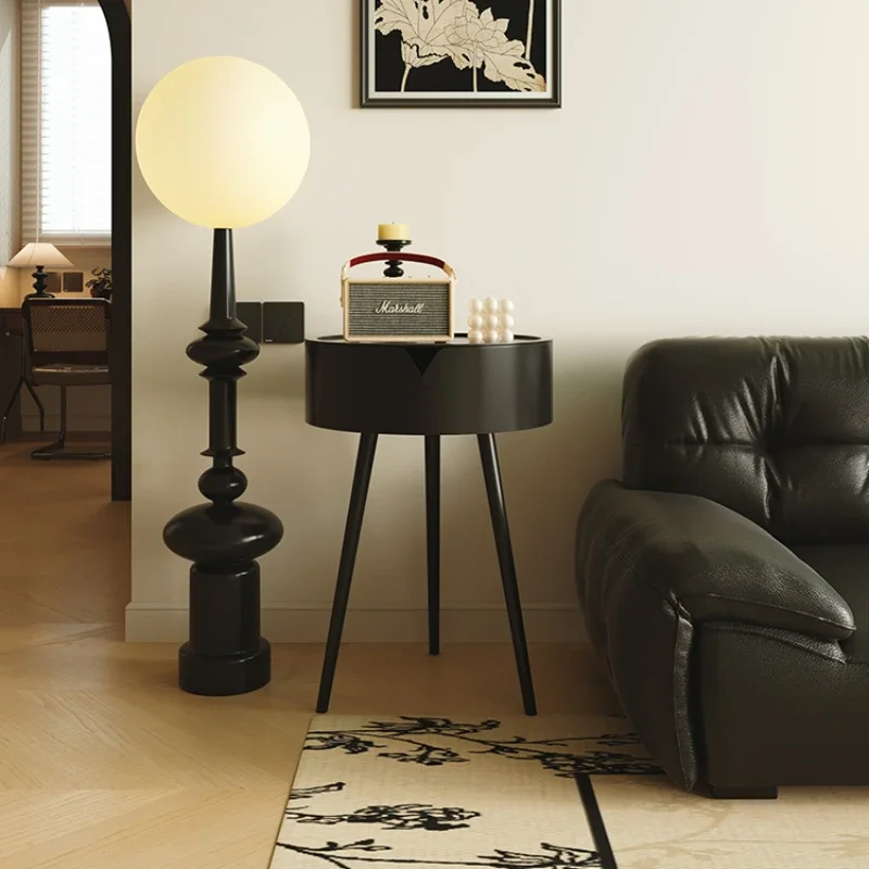 Side Table C Shaped End Table for Couch Bed TV Tray for Eating on Couch Small End Tables Small Spaces Easy Assembly Round Japanese Sofa Tables Standing