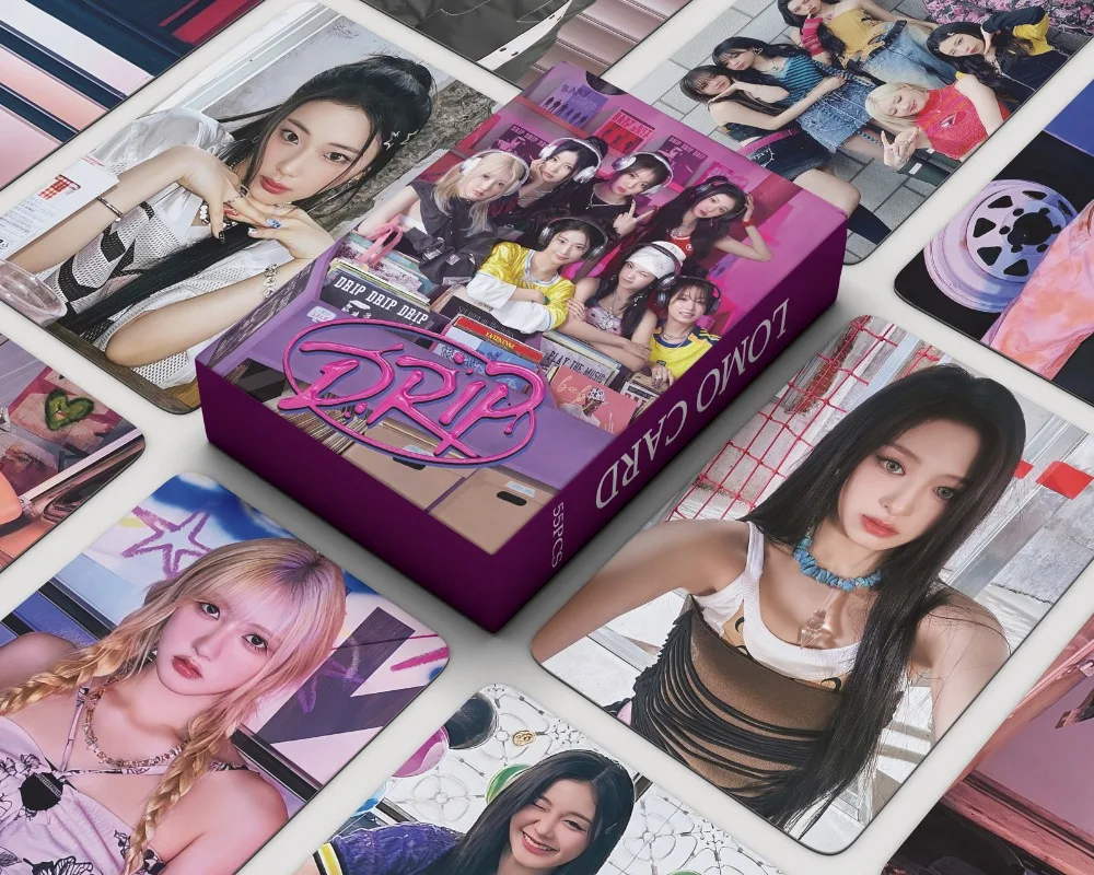 55pcs/set Kpop BABYMONSTER DRIP Lomo Cards Photocards