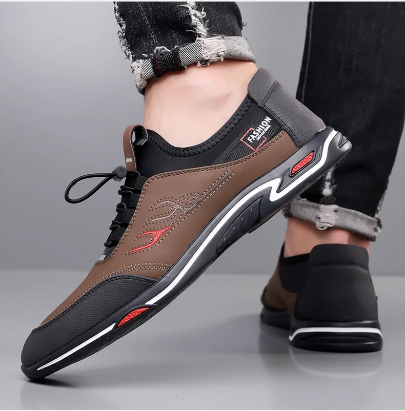 Herrenschuhe, hochwertige Freizeitschuhe, klassische Herren-Sneaker, weicher Komfort, Fahrschuhe, Slip-On-Wanderschuhe – Detail 5
