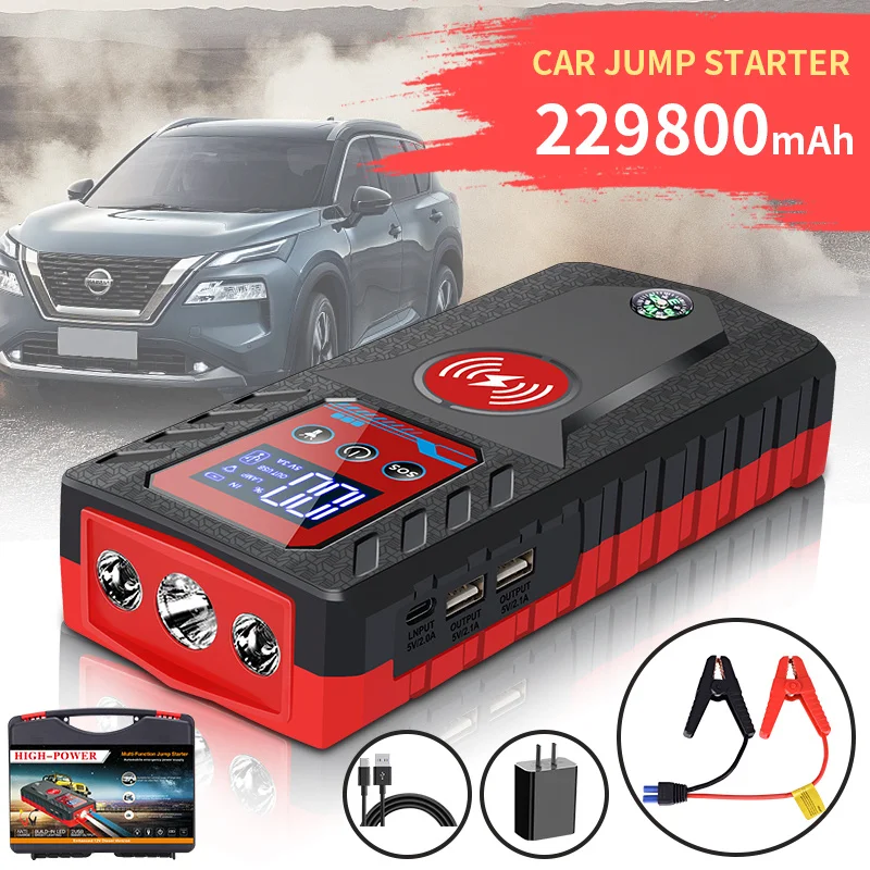 229800mah 8000A Portable Jump Starter 12V High-power Automobile Emergency Starting Power Supply For Diesel Gasoline Vehicle car jump starter jump starter