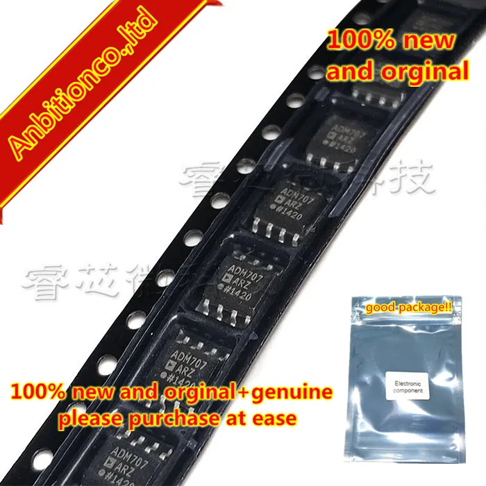

10 шт. 100% Новый оригинальный ADM707ARZ ADM707AR admsop707 8 Низкая цена Микропроцессор Контрольные схемы