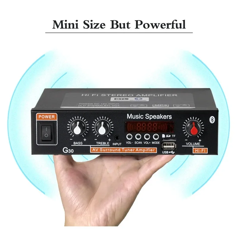 G30 G-919H 1000W 홈 파워 앰프 오디오 블루투스 앰프 서브우퍼 스피커 극장 오디오 사운드 시스템 220V/110V FM