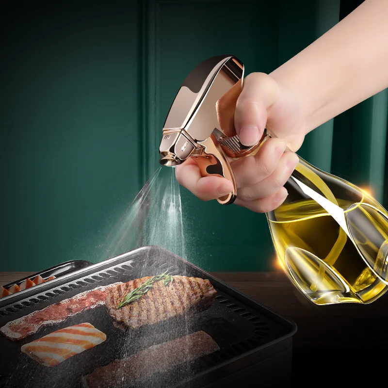 new kitchen glass seasoning oil pot cooking barbecue baking press spray injection bottle