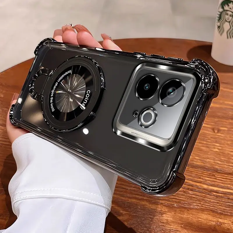 Ultra-thin Four-corner Anti-drop Case with Invisible Bracket