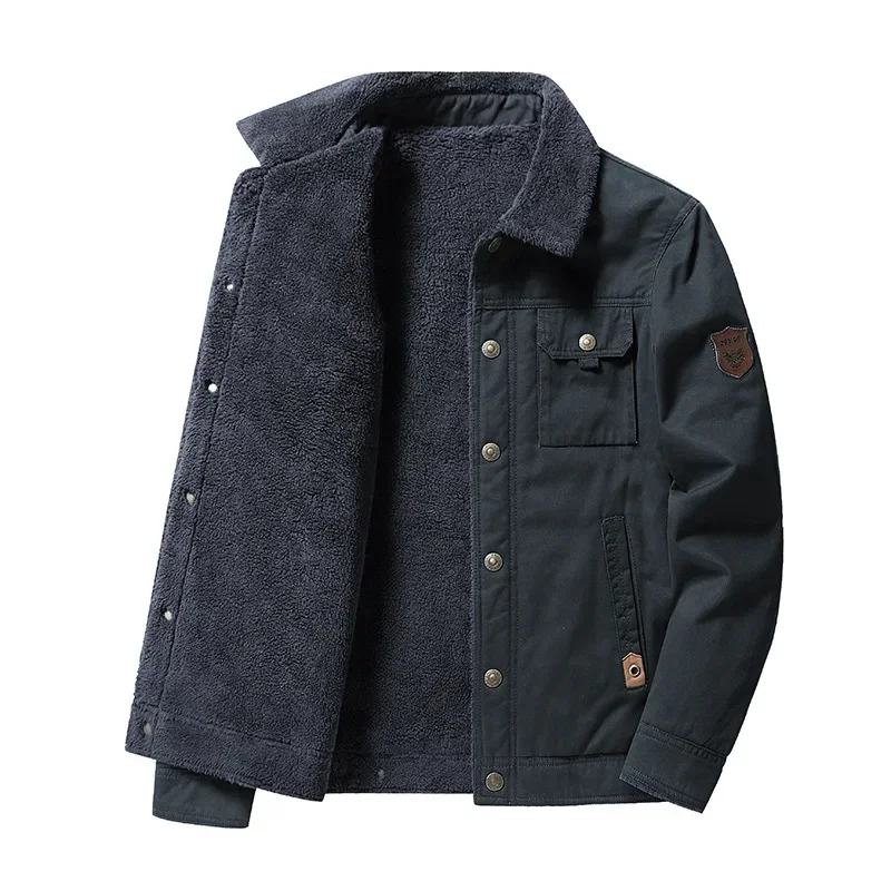 Thicker Warm Winter Jackets Men Cotton Casual Jackets Wool Liner Good Quality Outerwear Winter Coats Size 6XL Men Winter Coats 3
