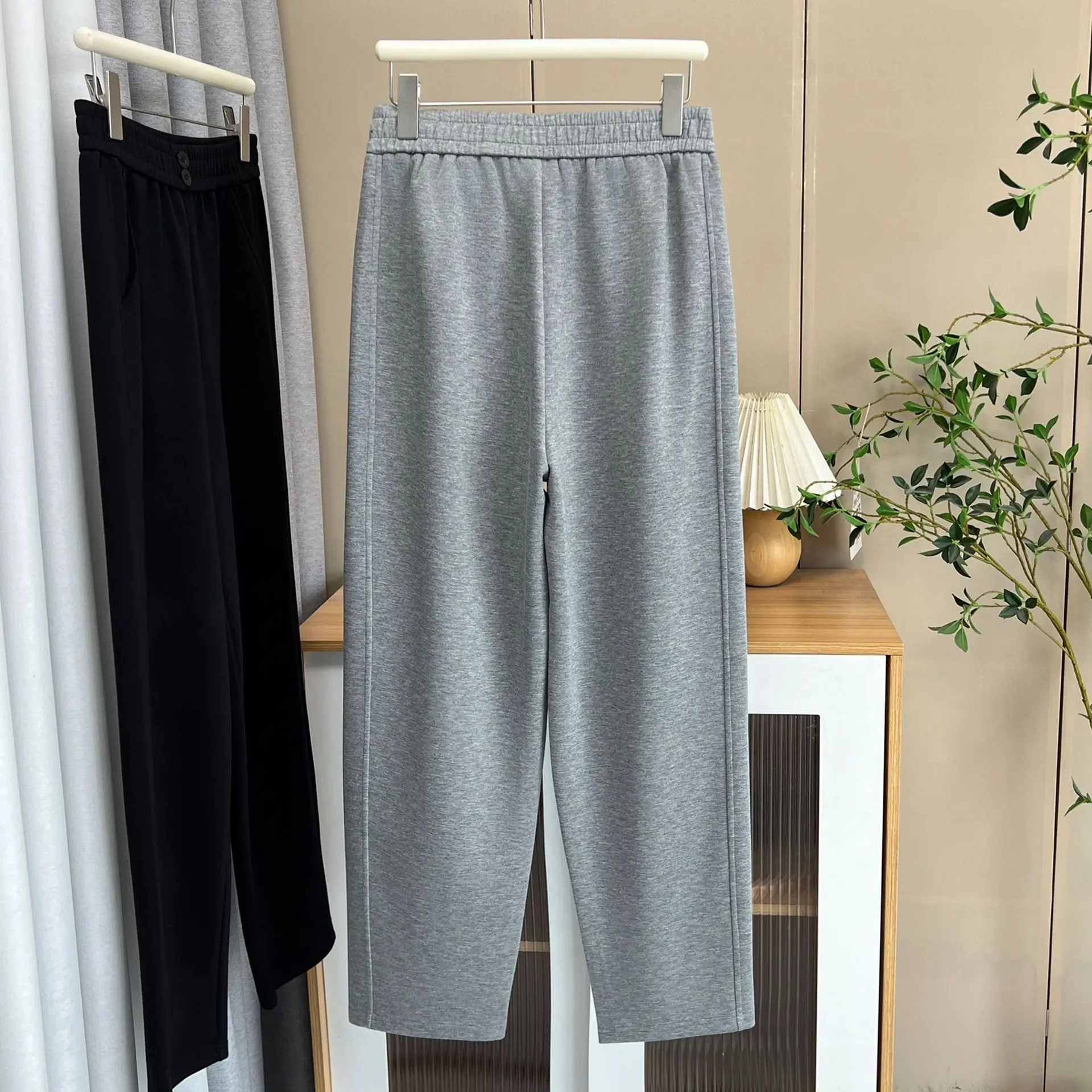 XXXXL Fashion Plus Size Women's Harem Pants Autumn Simple Casual Sportswear Versatile Basic Trousers 5005