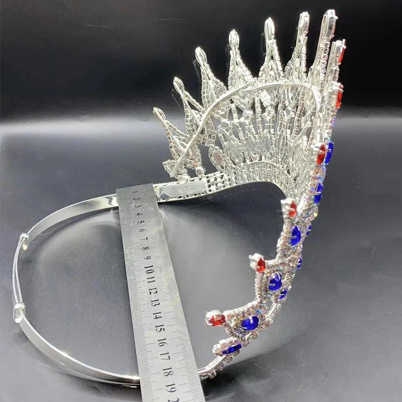 Bridal Tiaras Crown Headband Bride Party Rhinestone Diadem Wedding Hair Jewelry Adjustable Ornaments