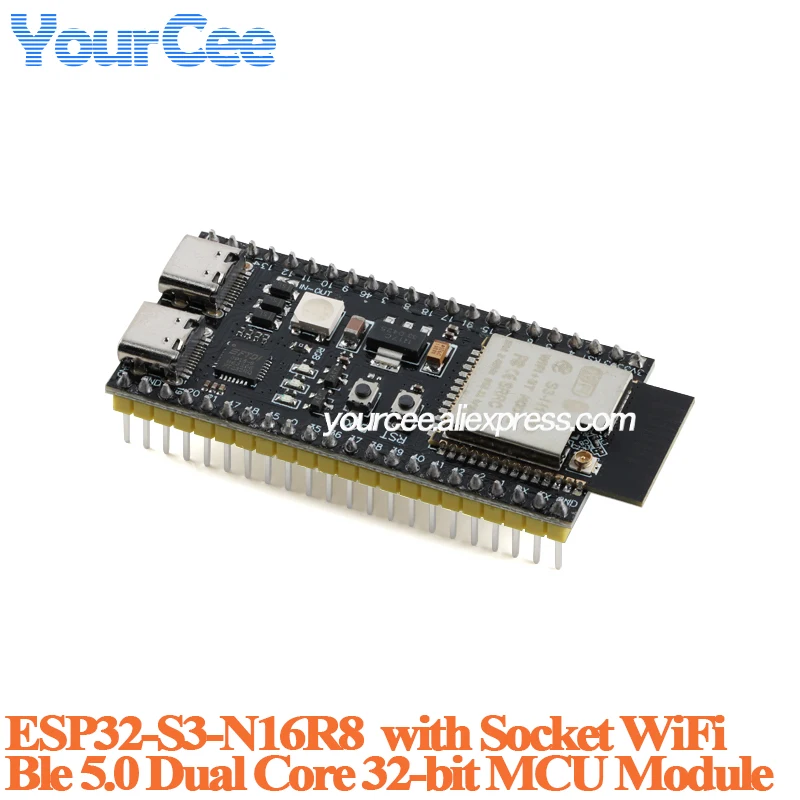 รูปสินค้า บอร์ดพัฒนา ESP32-S3 Wi-Fi Bluetooth 5.0 32-bit
