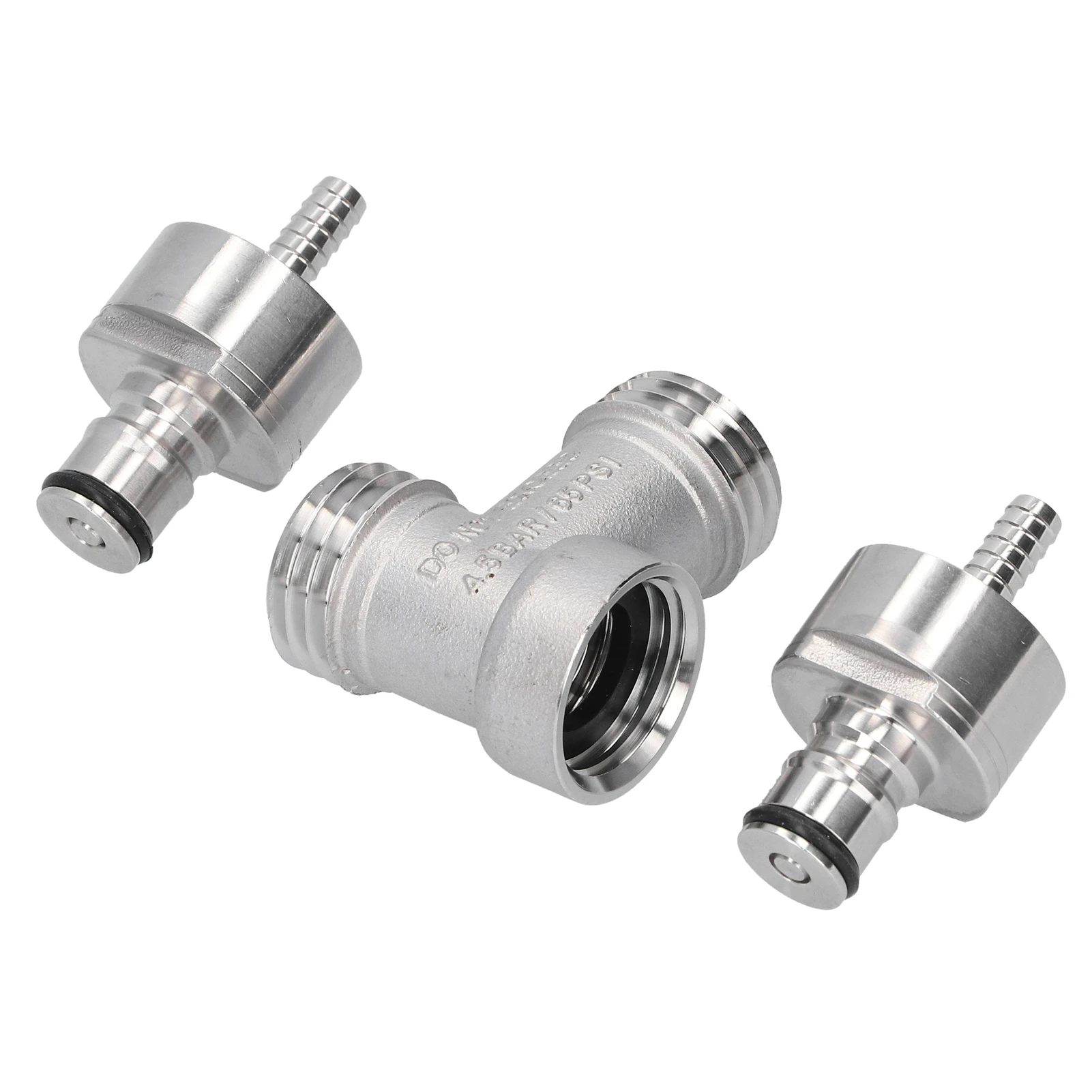Brewing Converter Easy To Install Reusable PCO 1881 Standard Thread Stainless Steel Brewing Adapter Sturdy for PET Bottle