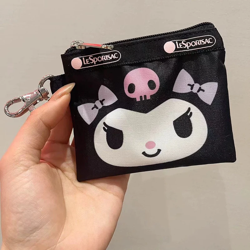 

New Sanrio Kawaii Kuromi Anime Mini Storage Bag Cute Sweet Cartoon Change Purse Pendant Accessory Bag Lovely Gifts for Girls