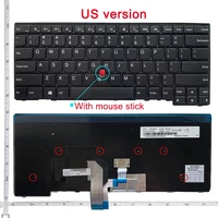 Clavier d'ordinateur portable pour Lenovo IBM ThinkSub, E431, Efts, Lfts, L450, L460, L470, T431S, Tfts, T440P, T440S, T450, T450S, T460, anglais américain, nouveau 4
