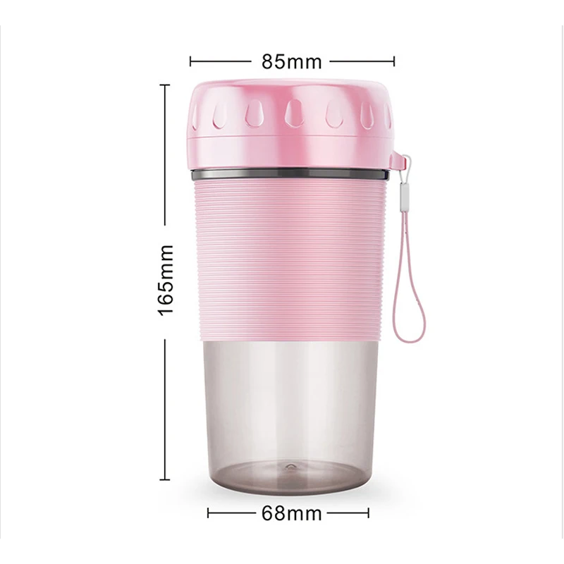 Portable Juicer Blender Electric USB 300ML Mixer Juicer Machine Smoothie Blender Juice Maker Fast Food Processor Blender Cup 6 Portable Juicer Blender Electric USB 300ML Mixer Juicer Machine Smoothie Blender Juice Maker Fast Food Processor Blender Cup 6