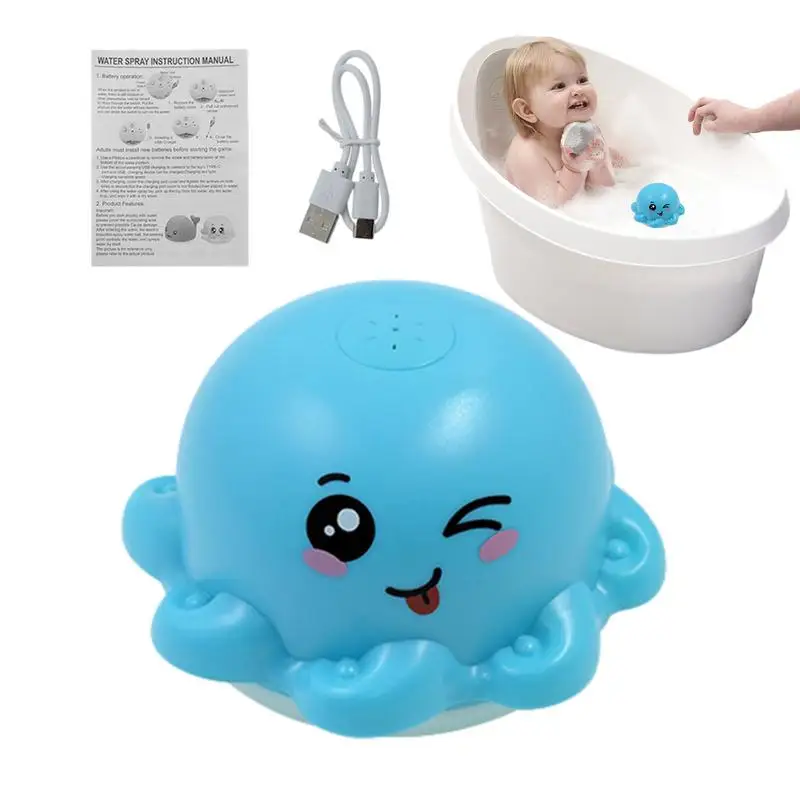 

Bath Toy Sprinkler Rechargeable Octopus Bath Sprayer Kids Pool Water Toys Spray Water Swimming Pool Bathtub Toys For Shower Fun