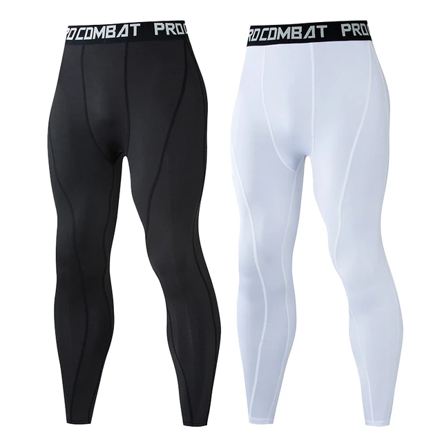 2 Pack Men Compression Pants Trousers Athletic Quick Dry Stretchy Baselayer Gym  Fitness Workout Leggings Sports Running Tights - AliExpress