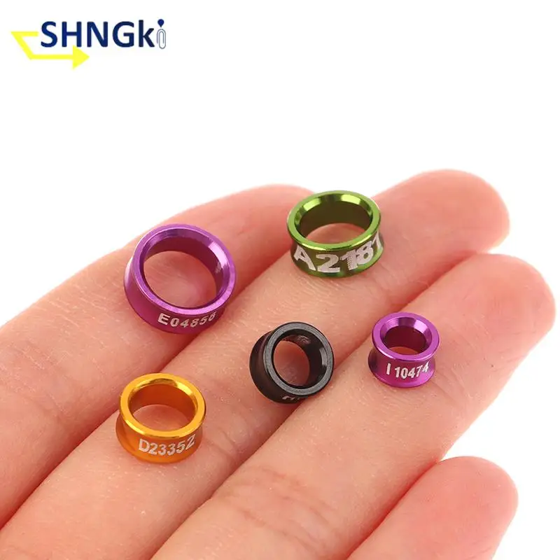 10Pcs Outdoor Bird Flying Training Ring 4/5/6/7/8Mm Pappagallo Leg Ring Pigeon Foot Rings Bird Parrot Feeding Identification Supply