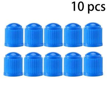 10PCS รถยนต์รถจักรยานยนต์จักรยานจักรยาน Universal รถวาล์วหมวกพลาสติกล้อยาง Air Stem ฝาครอบฝุ่นยางวาล์ว Caps 11
