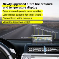 Tire pressure monitoring automatic safety alarm system solar tire temperature monitoring truck RV TPMS 6 sensor - Image 4