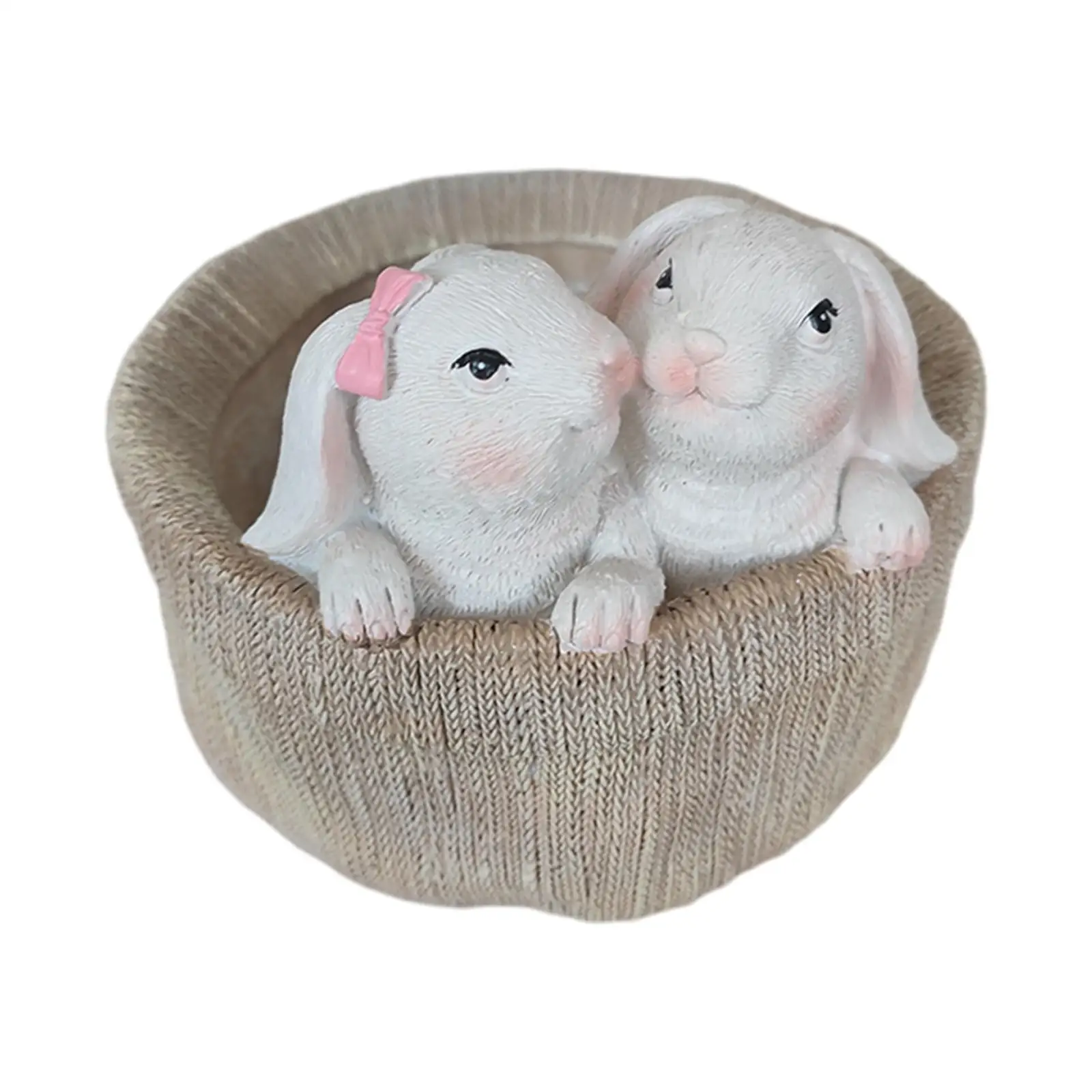 

Rabbit Planter Pots Garden Statue Outdoor Art Decor Pots Resin Flower Pot for Yard Balcony Garden Decoration