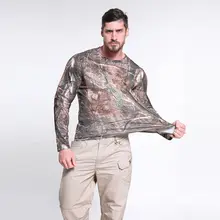 

Free Shipping Men's Realtree AP Camo T-shirts Outdoor Camouflage Shirts Outdoor Quick drying Breathable Camo Long Sleeve Shirts
