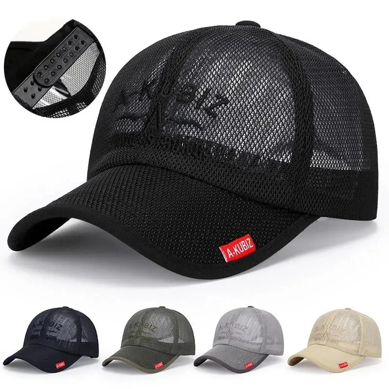Mesh Embroidered Baseball Cap 1