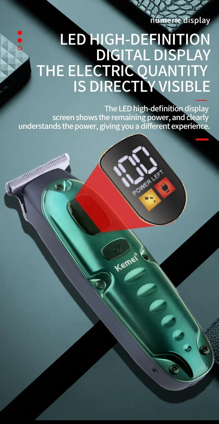 Kemei KM-2259 Rechargeable Hair Trimmer description image 4