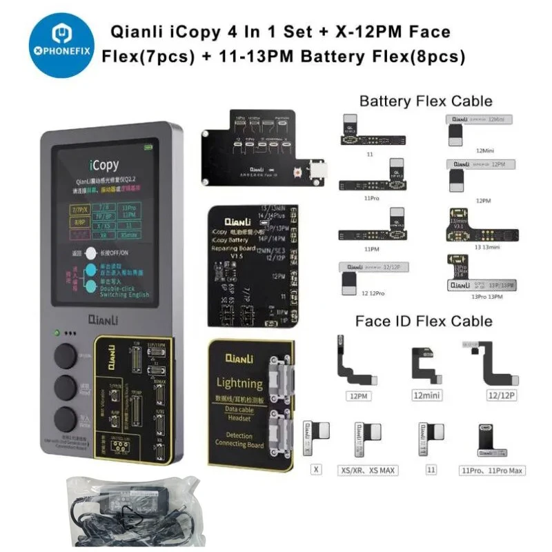 Qianli iCopy Plus 2.2 Programmer True Tone Board Face ID Battery 