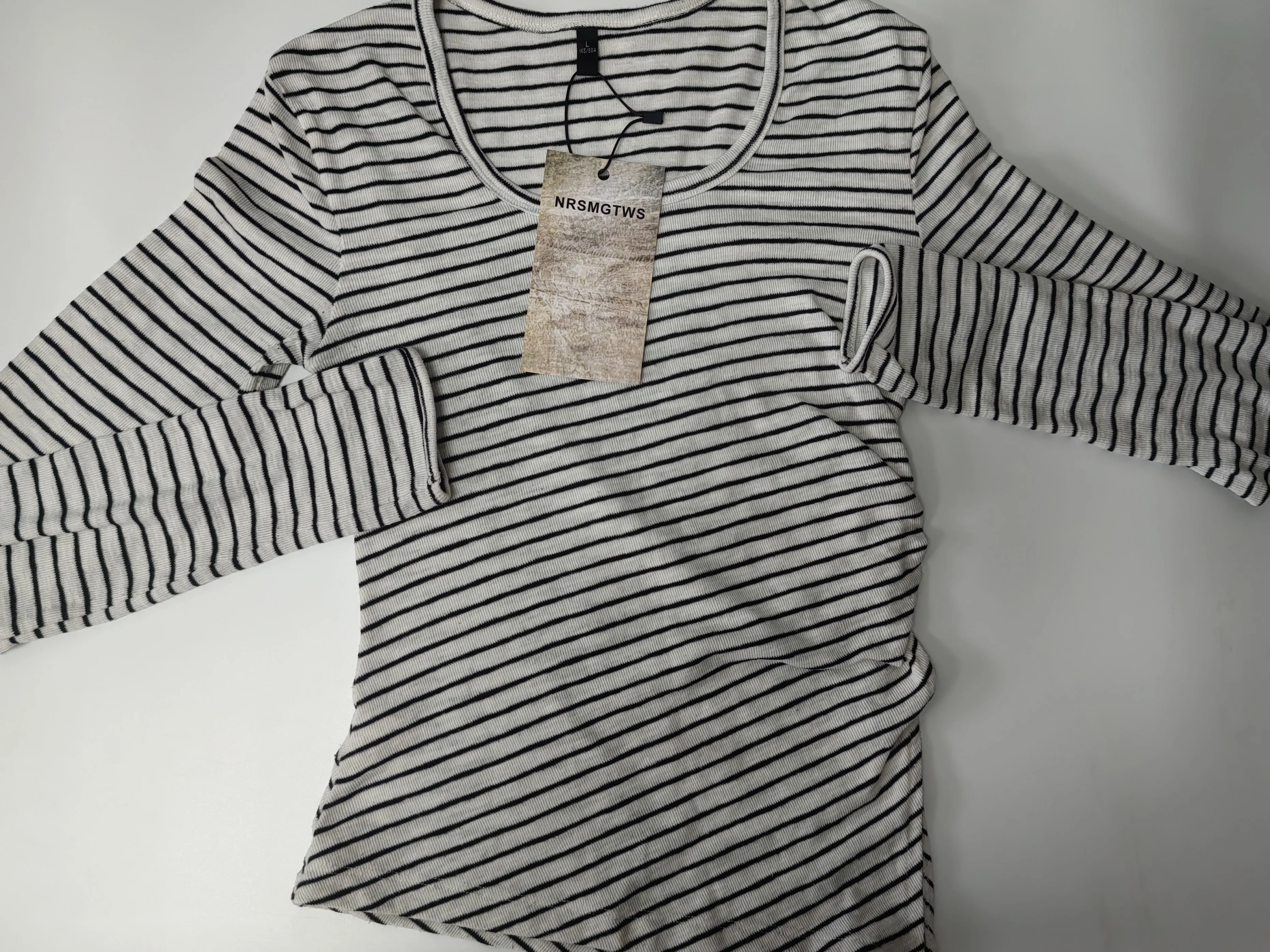 

Футболка NRSMGTWS с длинным рукавом для мужчин и женщин, Повседневная Уличная одежда унисекс с круглым вырезом