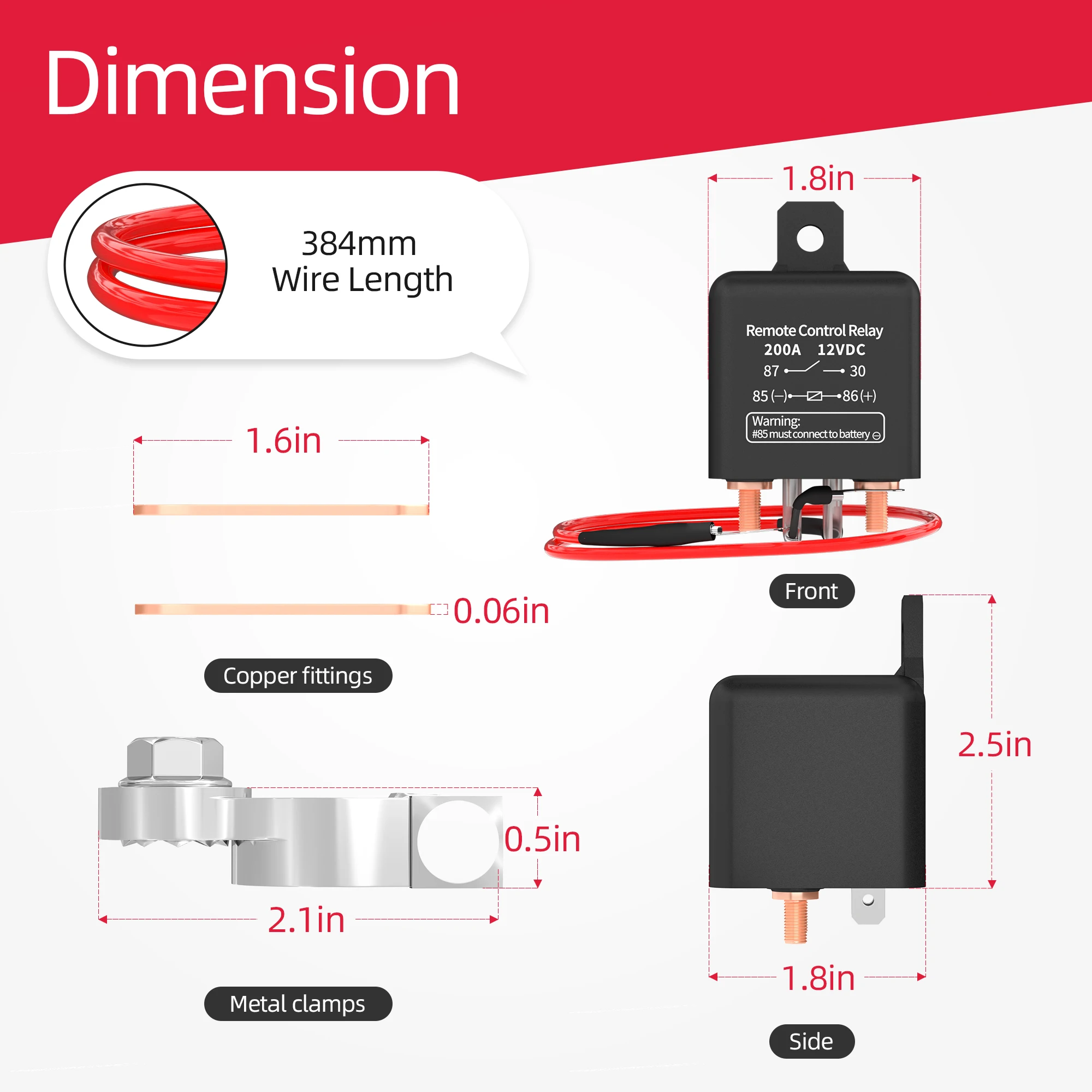 12V 120A Auto Batterietrennschalter Trennschalter Universal mit 2x  Fernbedienung