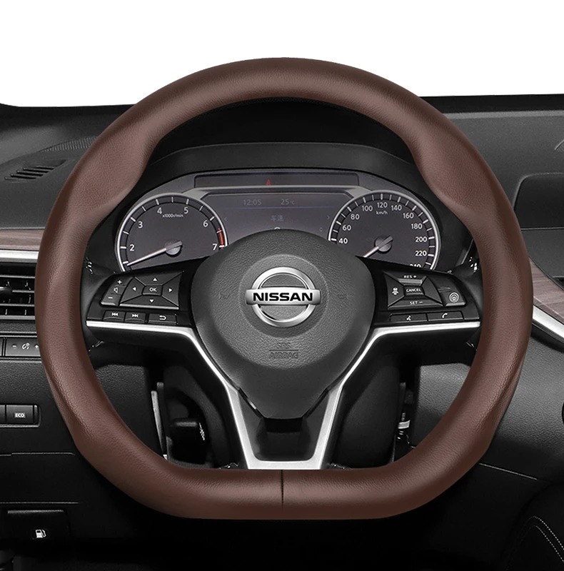 Für Nissan D-förmige Lenkrad abdeckung ultra dünnes Mikro faser leder Sylphy Sentra Altima Teana Qashqai Rogue Sport X-Trail Rogue Kicks Bluebird Maxima Ariya Pathfinder – Detail 15