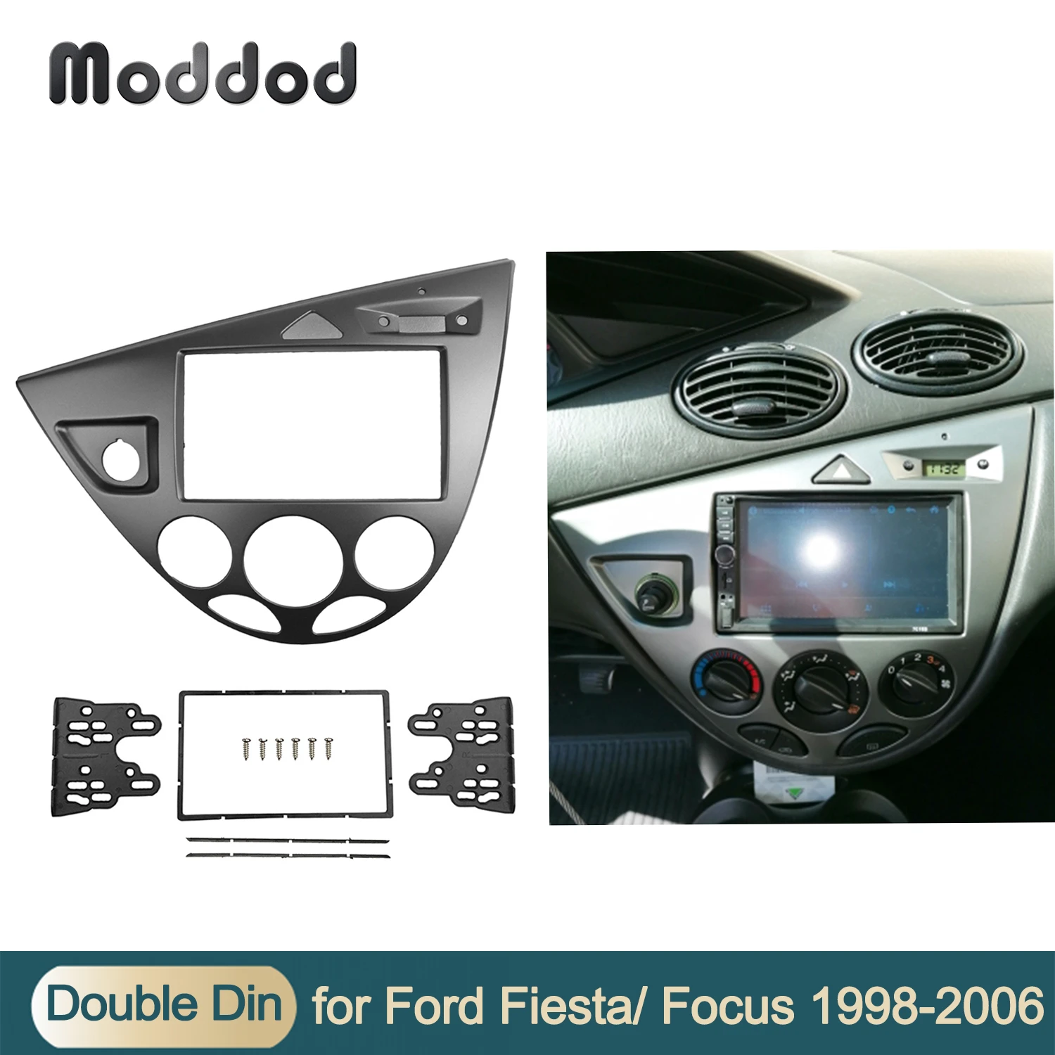 wildernis slinger Schuldenaar Double 2 Din Auto Radio Fascias Voor Ford Fiesta Focus Linksgestuurde Dash  Inbouwen Installatie Trim Kit Gps Dvd frame Cd Bezel|Fascie| - AliExpress