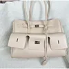 Brand Lock Tote Bag New Rodeo Women Bag Fashion Simple Handbag Women Large Capacity Shoulder Bag Commut Spacious Wing Shape Bags 3