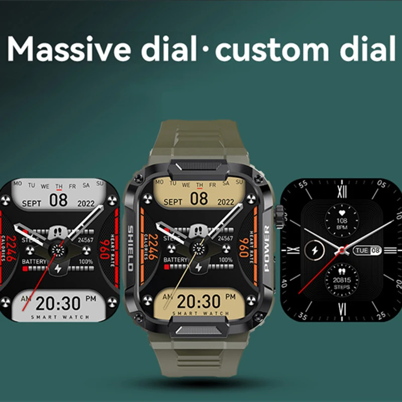ο 1.85 &HD ũ Ʈ ġ  IP68   Ƽ з  ƮϽ ƮĿ  Smartwatch