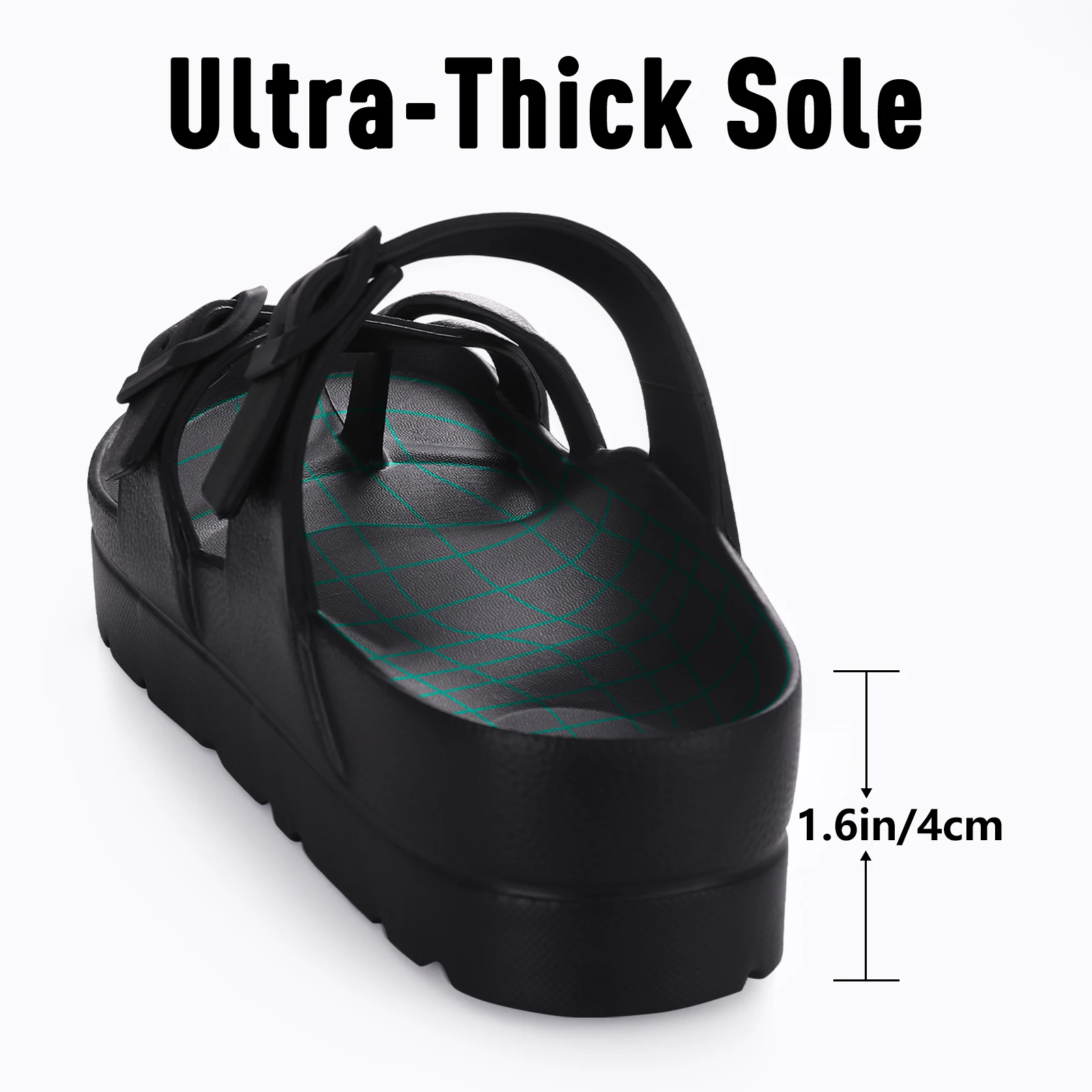 Bebealy Fashion EVA Women's Sandals Classic Elegant Outdoor Beach Flat Sandals With Arch Support Clip Toe Clogs Women women sandals women flats comfortable sandals imitation leather clogs