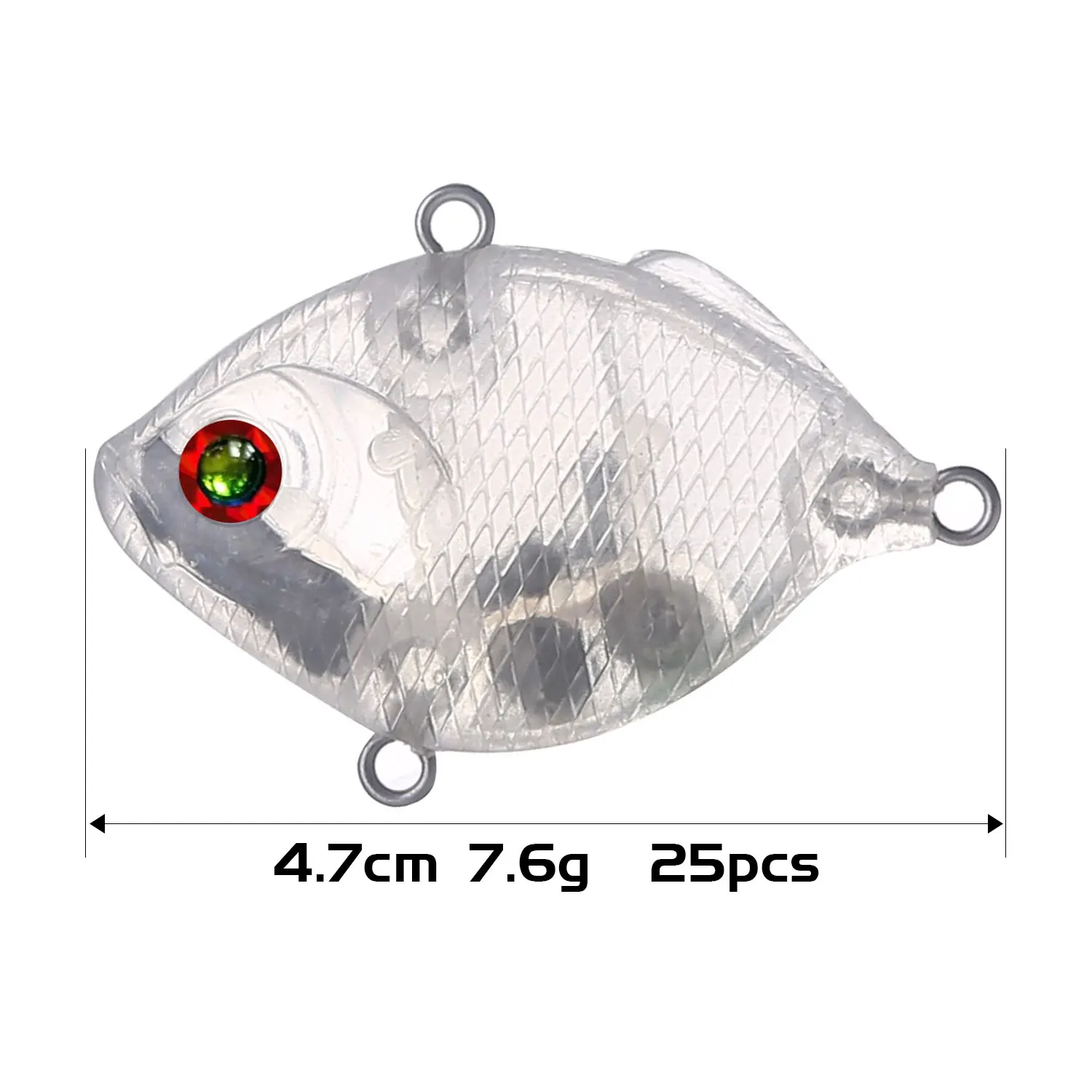 4.7cm 7.6g 25pcs