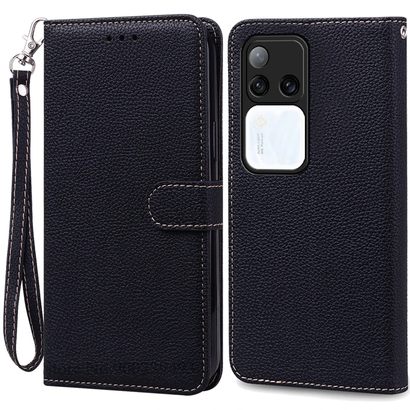 Leather Flip Wallet Case with Stand Feature